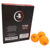 Hero 12 Pack White & Orange Table Tennis Balls