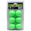 Pong Party Blacklight Pong Balls 6 Pack with Pot Leaf Design