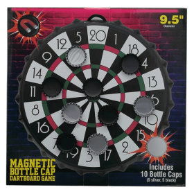 9.5" Magnetic Bottle Cap Dartboard Game