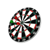 Dartboard with Metal Tip Darts