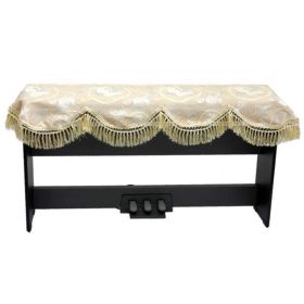 Light Gold Decorative Piano Cover Dustproof Cloth for 88 Key Electronic Keyboard