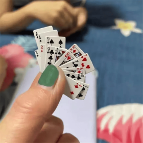 Mini playing card Funny toy Super small playing cards Funny gift