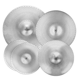 VEVOR Low Volume Cymbal Pack 4 Pieces 14 16 18 20 Inches Alloy Cymbals for Drum