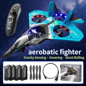 4DRC Remote Control Plane 2.4Ghz Foam RC Airplanes Helicopter Quadcopter,Spinning Drone with Cool Light