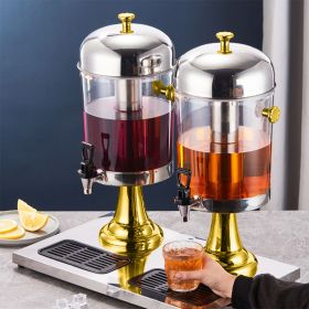 SOGA 16L Dual Stainless Steel Beverage Dispenser – Transparent Drink Jug for Hot & Cold Drinks, Durable Container for Juice, Iced Tea, Water