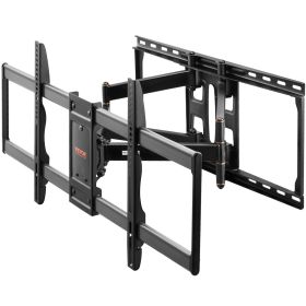 VEVOR Full Motion TV Mount Fits for Most 37-90 inch TVs, Swivel Tilt Horizontal Adjustment TV Wall Mount Bracket with 4 Articulating Arms