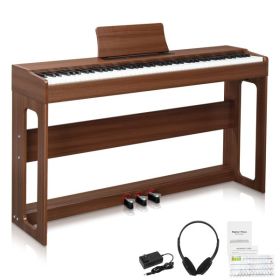 [Do Not Sell on Amazon] GDP-104 88 Keys Full Weighted Keyboards Digital Piano with Furniture Stand, Power Adapter, Triple Pedals, Headphone