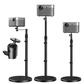 Projector Stand Height adjustable 28"-52" Tall Floor Stands w 3 Mounting Options 360?Rotatable Ball Head Heavy Duty Multipurpose Soporte Para Pro