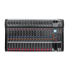 Digital 16-Channel Mixer Sound Board Console Wireless Live Studio Audio Mixer Power Mixing USB (110V-220V)