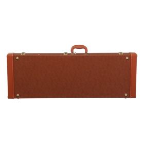 [Replace 82303602] Electric Guitar Square PU Hard Case Fits ST TL Burning fire 170 Style Electric Guitar Brown