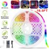 300 LEDs Strip Lights 5M/16.5ft 20 Colors RGB LED Strip IP65 Waterproof w/ Remote