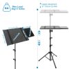 Projector Tripod Stand Folding Laptop Stand w/ Height Tilt Adjustment Portable DJ Equipment Holder Mount Elevator For Stage Studio Home Office