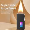 Metal Dual-Flame Lighter – Adjustable Soft & Jet Flame with Side Ignition – Perfect Father's Day Surprise