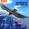 VEVOR RC Plane, 2.4GHZ 2 Channel Remote Control Airplane with 6-Axis Gyro Stabilizer, Ready to Fly Eagle Aircraft Plane Toy with 2 Batteries