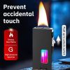 Premium Windproof Lighter – Father's Day Gift Blue Flame Butane Lighter with Fuel Gauge
