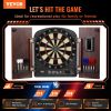 VEVOR Dartboard and Cabinet Set, Ready-to-Play Bundle Dartboard Cabinet Set, Hideaway Cabinet Features Electronic Scoring, Easy Assembly