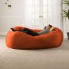 Jaxx 7 Foot Giant Bean Bag Sofa, Mandarin