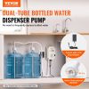 VEVOR Bottled Water Dispenser Pump System, 2x5 Gallon Dispensing System, Automatic Electric Water Dispenser, Double-Pipe Water Jug Pump