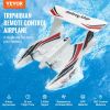 VEVOR RC Plane, 2.4GHZ 3 Channel Remote Control Airplane with 6-Axis Gyro Stabilizer, Ready to Fly Amphibious Aircraft Plane Toy with 2 Batteries