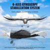 VEVOR RC Plane, 2.4GHZ 2 Channel Remote Control Airplane with 6-Axis Gyro Stabilizer, Ready to Fly Eagle Aircraft Plane Toy with 2 Batteries