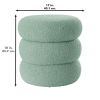 Boucle Cloud Storage Ottoman, Sage