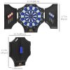 Electronic Dartboard Set with 31 Games and 285 Programs for 8 Players, Soft Tip Dart Board Set with Cabinet, 6 Darts and 6 Spare Tips, LCD Display