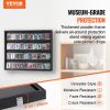 VEVOR 36 Graded Sports Card Display Case, 30.5x24.3x2.1 in, Baseball Card Display Frame with 98% UV Protection Clear View PC Glass