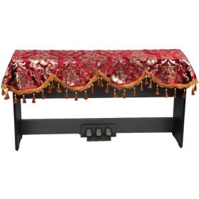 Red Keyboard Cloth Decorative Piano Dust Cover for 88 Key Electronic Keyboard