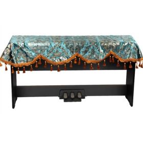 Blue Decorative Piano Dust Cover Keyboard Cloth for 88 Key Electronic Keyboard