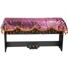Purple Decorative Piano Dust Cover Keyboard Cloth for 88 Key Electronic Keyboard
