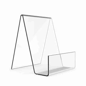 Clear Acrylic Book Stands for Display Transparent Desktop Book Display Racks for Calendars and Home Office Decor and Stylish Display Stands