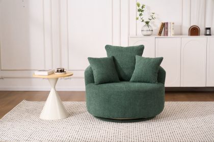 LY-031-GN SWIVEL COMPRESSION CHAIR: Single-seat compression chair, Crochet yarn material, Full Sponge Compression Swivel Chair