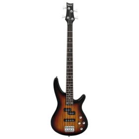 (Do Not Sell on Amazon)Glarry GIB Electric Bass Guitar Full Size 4 String Sunset Color