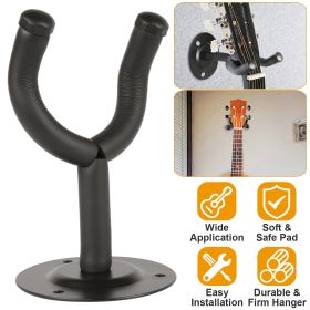 Padded Steel Guitar Hanger & Mount Bracket Wall Rack