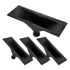 5 Core Heavy Duty 3X7 Inch Directivity Tweeter Exit Horn 4Pcs Throat Lens Easy Twist On/Off Installation - HISE 3X7 4Pcs