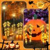 Halloween Decorations with 20 LED lights 8 changeable lighting modes waterproof battery-powered timer Skeleton Hand Realistic Halloween skeleton indoo