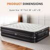 Inflatable Air Mattress with Built-in Pump, Queen Size 18in