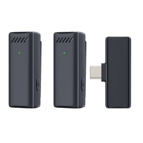 Cross border new wireless lavalier microphone with charging chamber; mobile phone live broadcast; outdoor recording; noise reduction radio microp (colour: S12 TC interface (without charging compartment))