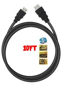 4K HDMI 2.0 Cable UHD HDTV Ultra HD High Speed 2160P HDR 60Hz 18Gbps Dolby HDCP (Cable Length: 10FT)