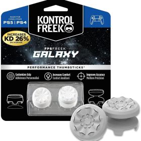 Precision Joystick Thumb Grips for PS5/PS4 Controllers – Anti-Slip, Durable & Wear-Resistant, Easy to Install for Enhanced Gaming Control (Color: White)