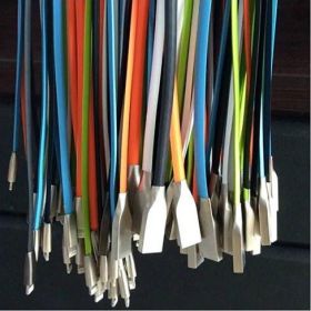 Steel Cable Connectors And Super Strong Charging Cable For Your Smart Gadgets (Type: Apple - 8 PIN, Color: Blue)