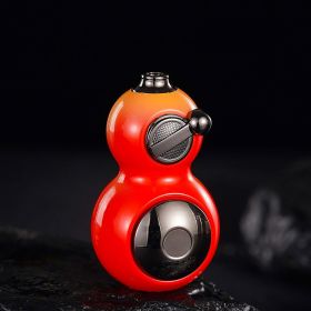 Torch Lighter, Black Myth Gourd Shape Lighter, Metal Windproof Torch Lighter, Portable Lighter, Flame Size Adjustable refillable Gas Lighter (Color: Red)