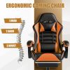 Ergonomic Gaming Chair for Adults, Comfortable Computer Chair for Heavy People, Adjustable Height Office Desk Chair with Wheels