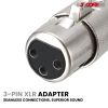 5Core XLR Connector Male Female to 1/4 Audio Jack 3 Pin Secure Mic Plug w Locking Ends