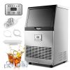 Commercial Ice Maker 100-150lbs/24H Ice Maker Machine, Auto Self-Cleaning, LED Digital Display, Blue Light
