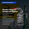 "Snake Windproof Lighter – Horizontal Flame Butane Lighter + Desktop Decor – Unique Men's Gift"